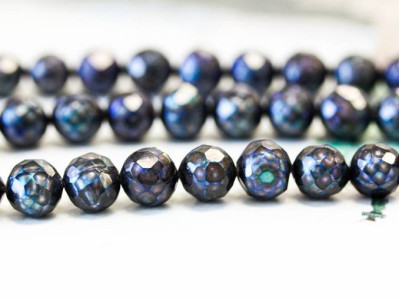 Freshwater Pearl Faceted 7-8mm Faceted Potato