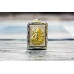 084-0007 Silver Plated Brass + Gold    Plated <br>27x35x12 Elephant God