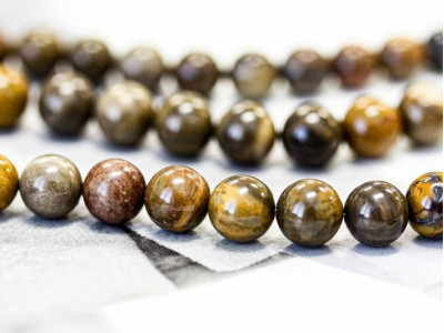 Petrified Wood Jasper 8mm Round