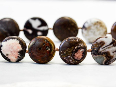 Matte Outback Jasper 17-19mm Dime