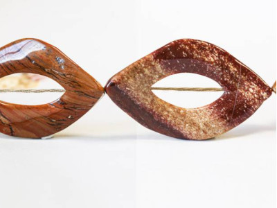Red Yellow Jasper 36-42x Oval Donut