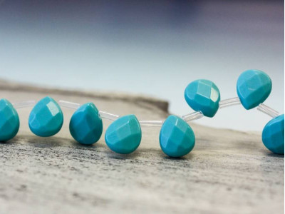 Imitation Turquoise 9x11 Pear Briolette