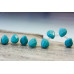 107-0012 Imitation Turquoise <br>9x11 Pear Briolette