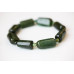 111-1990 Green Tourmaline <br>14x Cylinder Bracelet