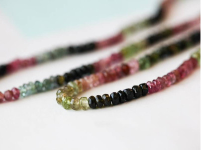 Tourmaline 4mm Faceted Rondell