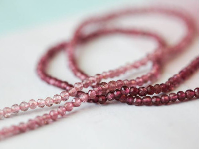 Pink Tourmaline 2.5mm Faceted Round