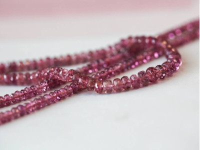 Pink Tourmaline 3-5mm Faceted Rondell
