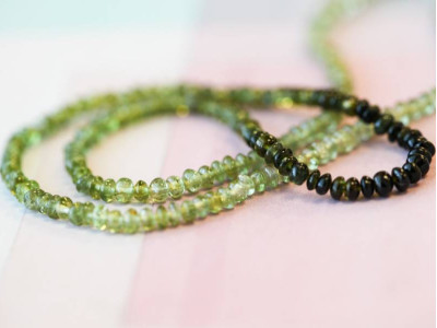 Green Tourmaline 3mm Rondell