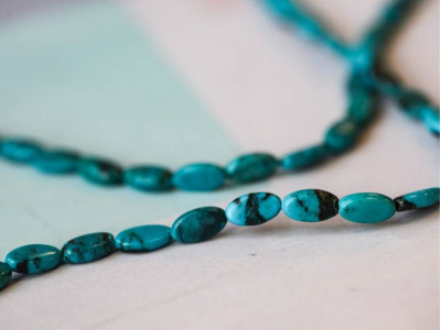 Chinese Turquoise 5x9 Flat Oval