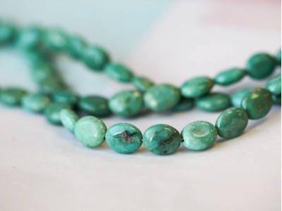 Chinese Turquoise 8x10 Flat Oval