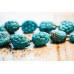 112-2935 Chinese Turquoise <br>12-22x Carved Nugget Necklace