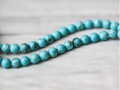 Chinese Turquoise 6mm Round