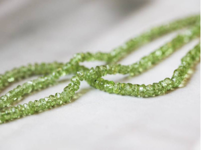 Peridot 3.5-4mm Faceted Rondell