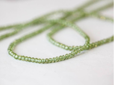 Peridot 2-2.5mm Faceted Rondell
