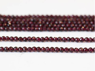 Garnet 4mm Faceted Round
