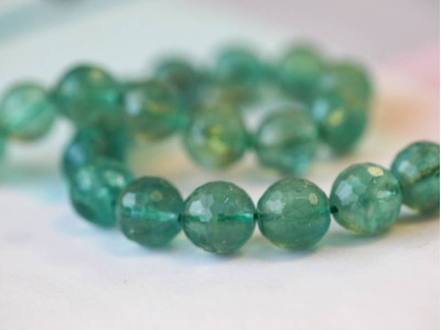 Green Fluorite 11.5mm Faceted Round Green Fluorite 11.5mm Faceted Round