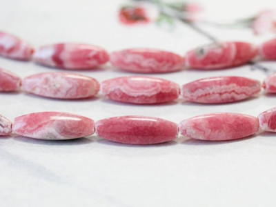 Rhodochrosite 7x22 Triangle Oval Rice