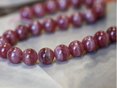 Peru Rhodochrosite 10mm Round