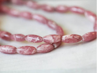 Rhodochrosite 6x14 Rice