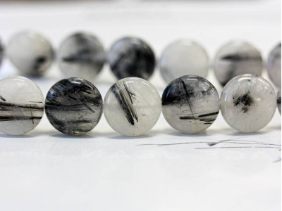 Tourmalinated Quartz 14mm Dime