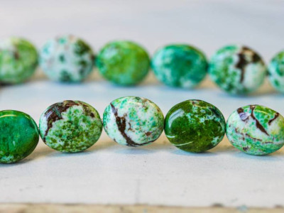 Lemon Chrysoprase 12x14 Flat Oval