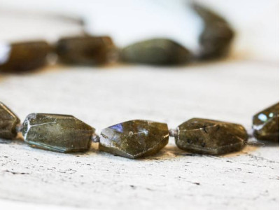 Labradorite 10x Faceted Nugget