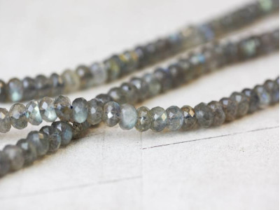 Labradorite 7.5-8mm Faceted Rondell
