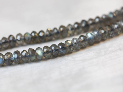 Labradorite 5.5-6mm Faceted Rondell