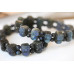 123-2367 Black Labradorite <br>14x Carved Pichiu Bracelet