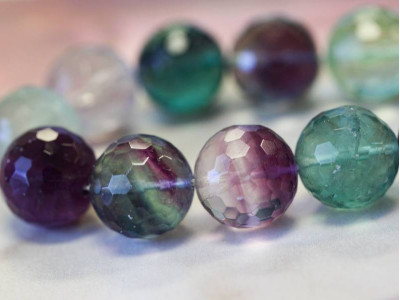 Fluorite 20mm Faceted Round