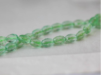 Green Fluorite 5x7 Faceted Oval
