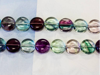 Fluorite 12mm Dime