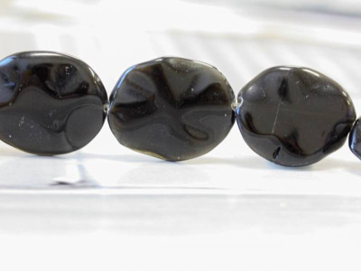 Rainbow Obsidian 25x30 Waved Flat Oval