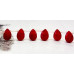 128-1081 Red Jade <br>9x13 Flat Pear Drop