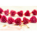 128-1106 Red Jade <br>10mm Flower
