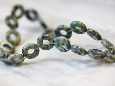 African Turquoise 12mm Donut