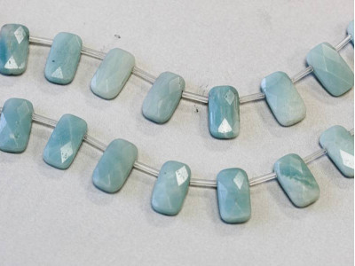 Amazonite 10x18 Cushion Cut Drop