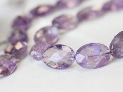 Amethyst 18x25 Faceted Flat Oval