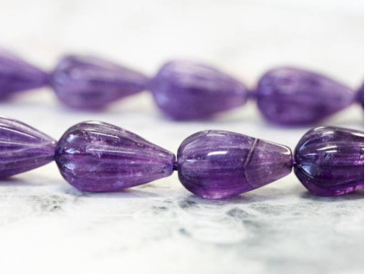 Amethyst 10x17 Corrugated Teardrop