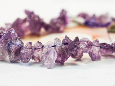 Amethyst 12-20x Rough Nugget Drop