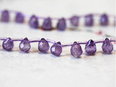 Amethyst 7x9 Teardrop Briolette