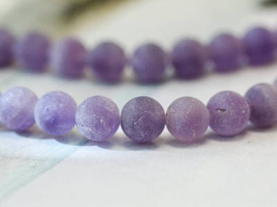 Matte Amethyst 8mm Round