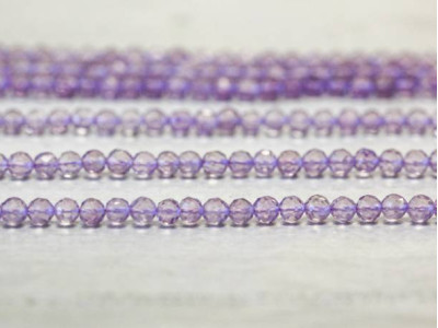Pink Amethyst 4mm Faceted Round Pink Amethyst 4mm Faceted Round