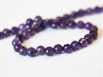 Amethyst 6mm Faceted Round
