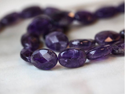 Amethyst 13x18 Faceted Flat Oval