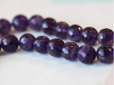 Amethyst 10mm Faceted Round Amethyst 10mm Faceted Round