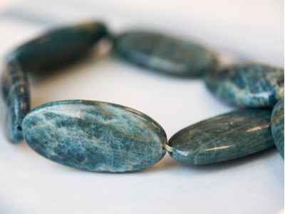 Blue Apatite 20x40 Flat Oval