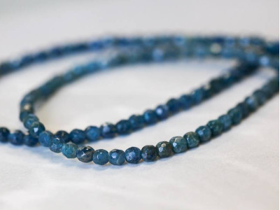 Blue Apatite 4mm Faceted Round Blue Apatite 4mm Faceted Round