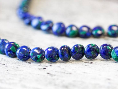 Azurite Malachite 6mm Lentil