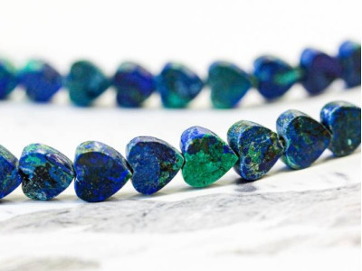 Azurite 8mm Heart